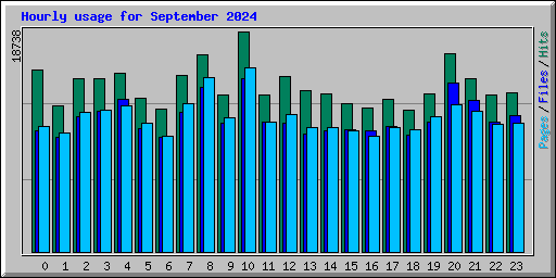 Hourly usage for September 2024