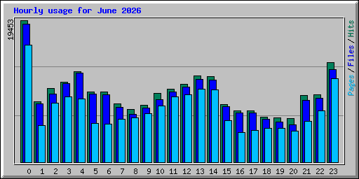 Hourly usage for June 2026